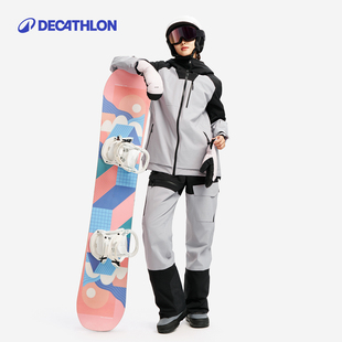迪卡侬滑雪衣裤套装女滑雪服套装女士防水保暖滑雪裤OVW3