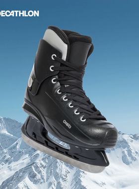 迪卡侬成人冰刀鞋冰球鞋通用花样滑冰鞋女冰刀鞋男保暖专业ENR0