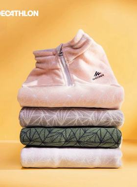 迪卡侬儿童抓绒衣摇粒绒女童男童冲锋衣内胆抓绒内胆秋冬卫衣KIDS