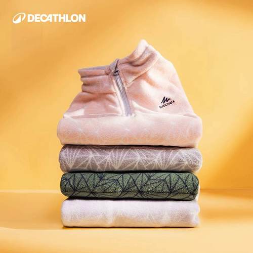 迪卡侬儿童摇粒绒保暖抓绒衣