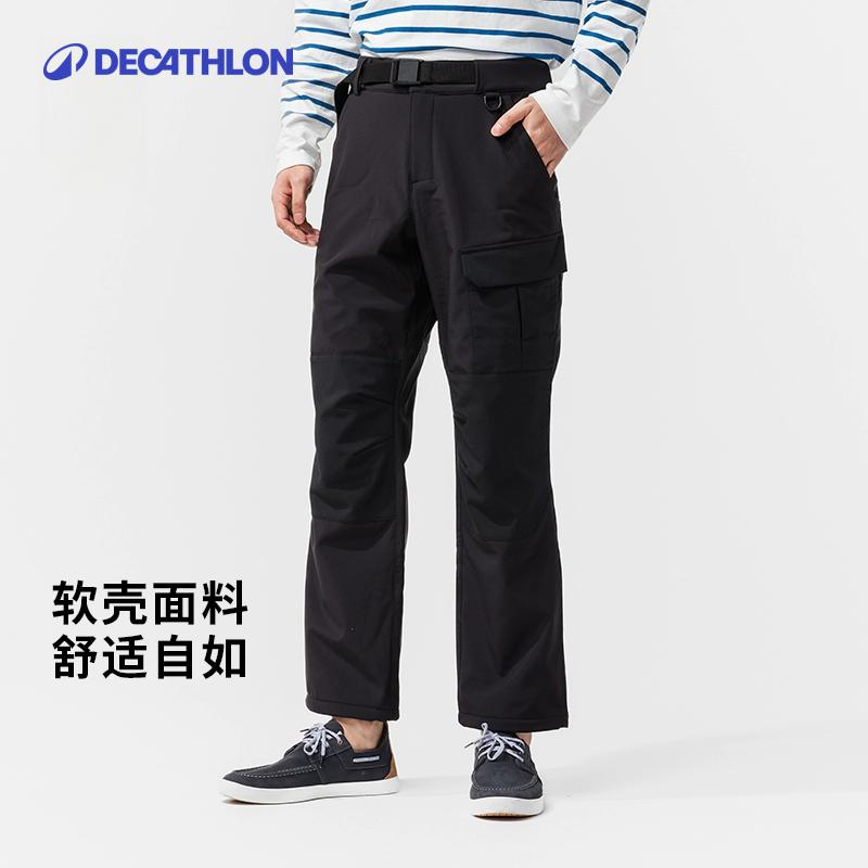 迪卡侬冲锋裤防水防风透气耐磨