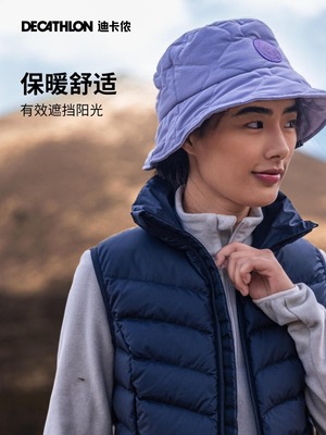 迪卡侬帽子渔夫帽遮阳帽女新款防晒男冬季官方春秋大头时尚ODG