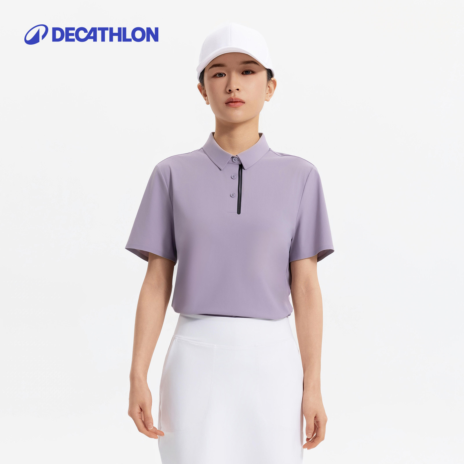【好物体验专享】迪卡侬女士运动Polo衫短袖T恤CSR6