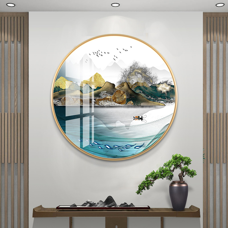 Spring Lake một vòng mới của Trung Quốc vẽ phòng khách lối vào hành lang lang ánh sáng cảnh quan ngông cuồng bức tranh sơn trang trí