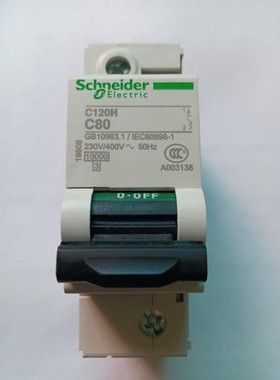 全新原装施耐德断路器C120H 1P C80A 19808