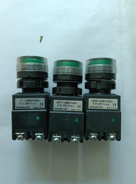 原装韩荣绿色带灯按钮QRX-GMB1D(G) 24V