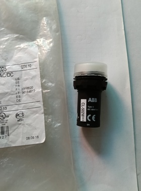 全新原装ABB白色指示灯CL-502W 24V