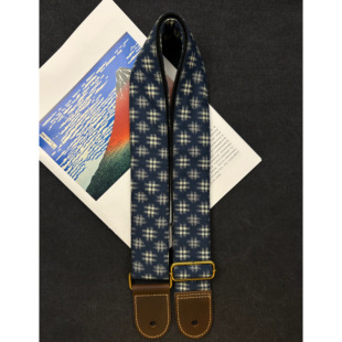 【原创】Loudspeaker玄武 意大利皮革工艺日系和风艺术吉他背带