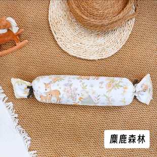 贝安悦宝宝防吐奶安抚睡枕可拆洗防磕碰哄睡纱布枕头婴儿糖果抱枕