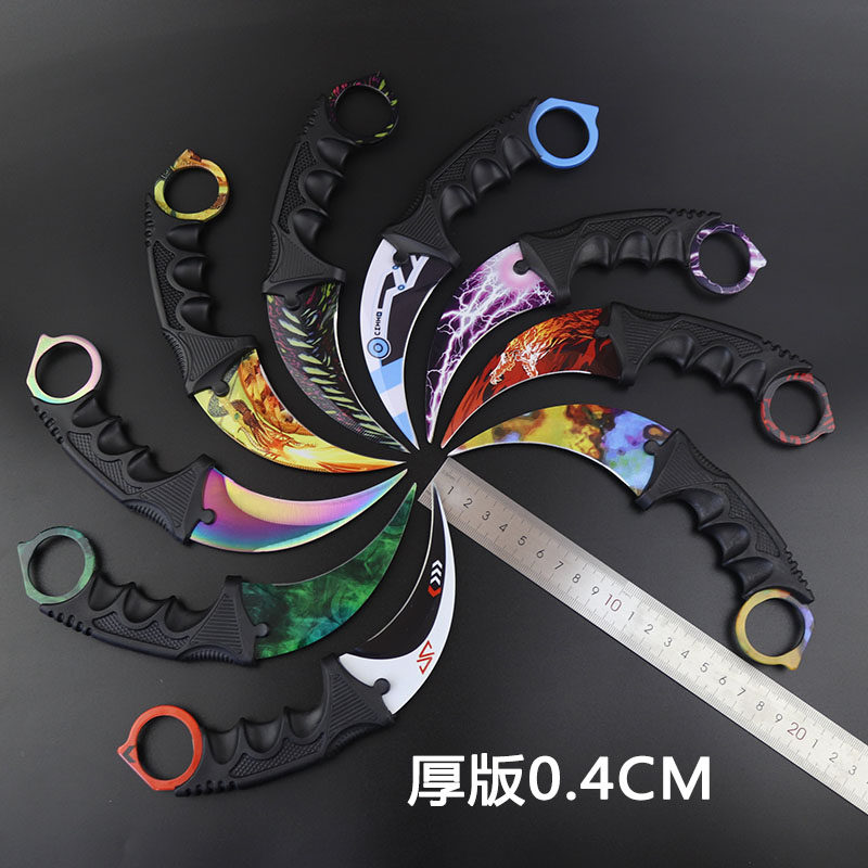 CSGO爪子刀合金塑钢加厚模型多普勒Karambit游戏周边玩具收藏摆件图片