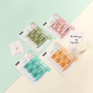 百通可换替芯修正带ins高颜值修改带小学生专用迷你型便携改错带