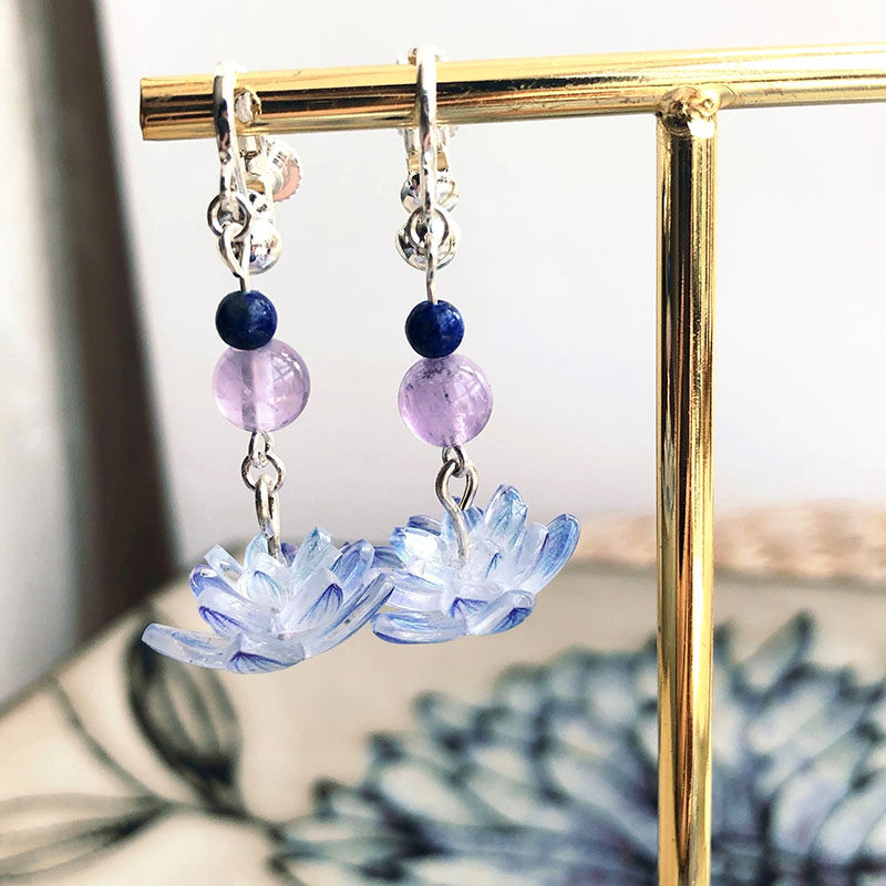 魔道衍生周边祖师 云梦江氏 江澄 江厌离 江晚吟 九瓣莲花耳环女|ruв категории плесень играть/Аниме/вокруг/cos/настольные игры, мультфильм/Аниме, Аниме часы/ожерелье/украшения - от Buy2taobao.com для оказания профессиональной услуги покупки агента Taobao