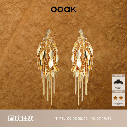 新品耳饰OOAK麦穗复古