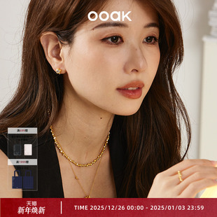 OOAK油画肌理泡沫灵动珍珠长项链双层珍珠轻奢 热卖 经典