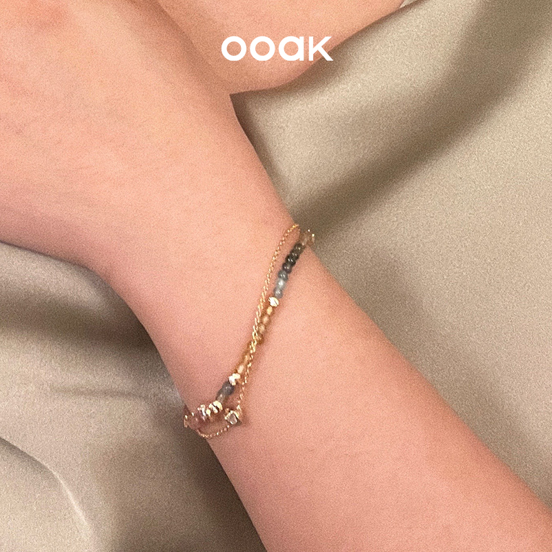 ooak女性天然石气质手链