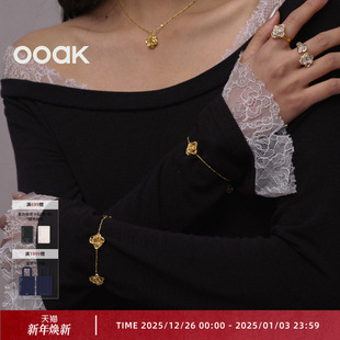 OOAK界格列维斯蕾丝裙摆系列气质精巧开口手链精致小巧高级感小众