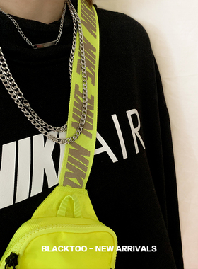 抖音情侣钛钢嘻哈风不掉色项链