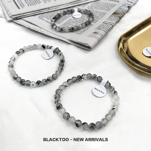 BlackToo/高级灰系列 烟熏晶手链 礼物