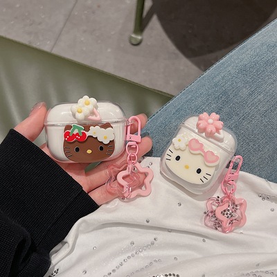 索尼硅胶软壳kt小花耳机壳