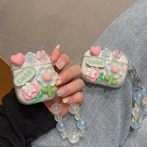 花朵适用万魔S20pro耳机保护壳