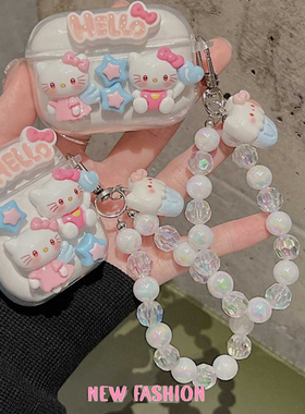 可爱KT猫漫步者x5evo/comfoclipQ耳机壳atombudsplus/x1evo/x3Pro/airX蓝牙耳机保护套lolliANC zeroclip软壳