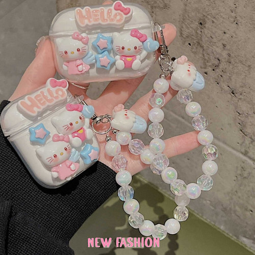 可爱KT猫漫步者x5evo/comfoclipQ耳机壳atombudsplus/x1evo/x3Pro/airX蓝牙耳机保护套lolliANC zeroclip软壳