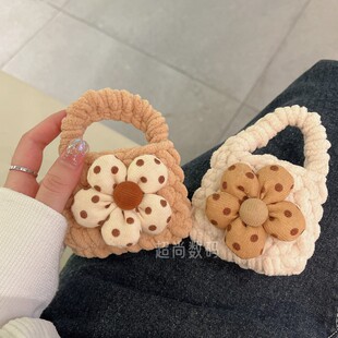 针织毛绒花朵适用漫步者T0U3保护套tou2耳机壳花再zerobuds收纳包