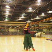 肚皮舞品牌原创演出服意大利雪纺系带开衩12角大摆纱裙 EW40