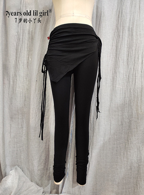肚皮舞新款小丫头原创品牌秋冬热卖进口弹力棉小屁帘7分裤 KI15