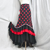 舞蹈服品牌设计Flamenco 佛朗明哥佛拉门戈高弹包臀舞裙EKK34