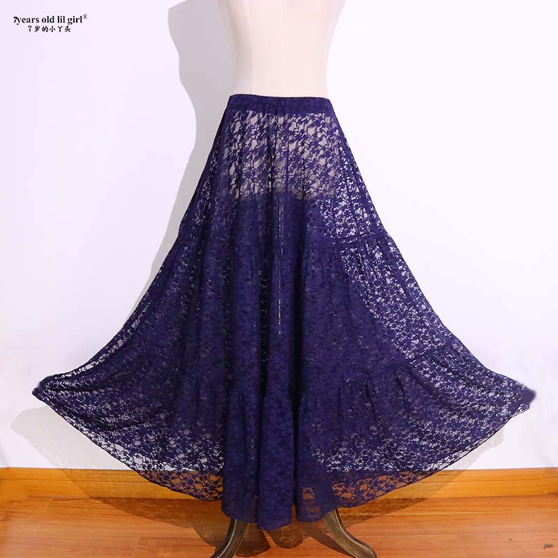 融合部落肚皮舞推荐蕾丝大摆裙