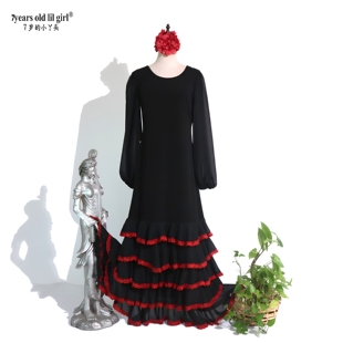定制原创品牌Flamenco弗拉门戈西班牙舞裙连衣裙演出服舞裙GM05
