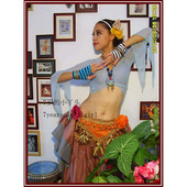 CF05 小上衣 肚皮舞品牌原创219新款 台湾水纱双尖喇叭袖