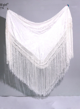 2025年新款定做弗拉门戈flamenco Mantón1.35*1.35大披肩GP09