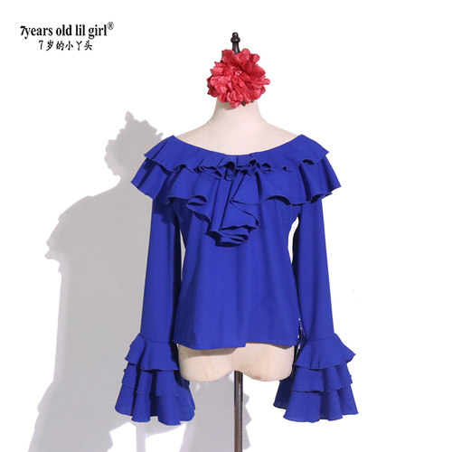 弗拉明哥Flamenco舞蹈练功服新款雪纺上衣热销GLL13