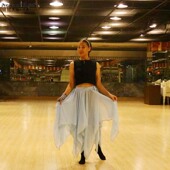 品牌EW83 意大利雪纺12角纱裙 舞蹈服肚皮舞裙子2018新款 夏装