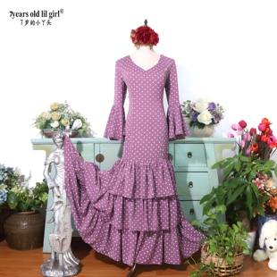 定制原创品牌Flamenco弗拉门戈西班牙舞裙连衣裙演出服舞裙ENN31