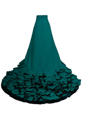 订做弗拉门戈长尾裙bata演出服Flamengo品牌设计热销 CWQ18