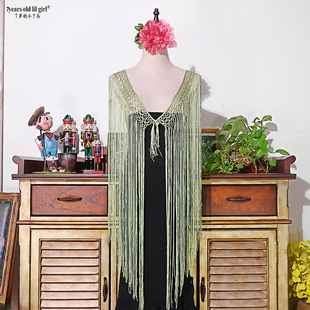 2022年新款弗拉门戈flamenco配饰流苏冰丝大披肩重工围巾CBD101