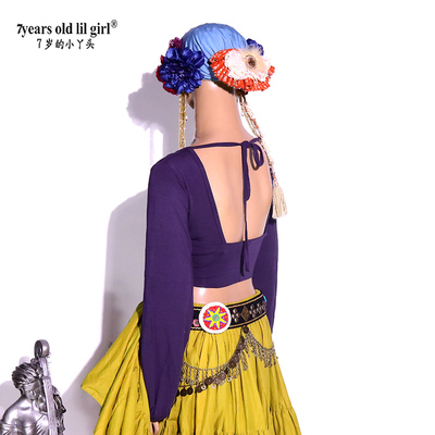 7yearsoldlilgirl人棉灯笼袖上衣