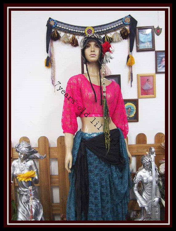 肚皮舞2019春夏新款上市原创韩国蕾丝蝙蝠袖短袖上衣DM20