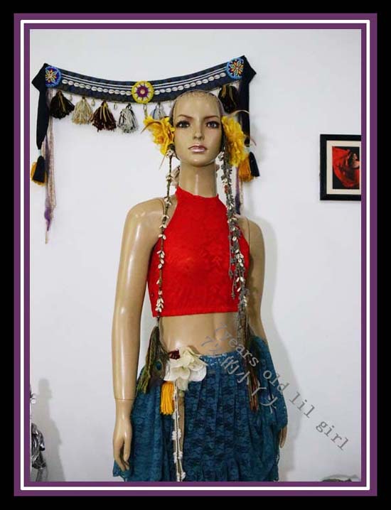 肚皮舞新款上市丁舞套装韩国蕾丝系脖小上衣柔软透气 DDK02