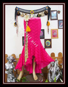 肚皮舞包臀演出英式 双层蕾丝鱼尾裙品牌DV21