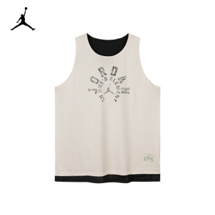 【双面穿】Nike Jordan童装儿童背心男童篮球服2025夏季短袖上衣