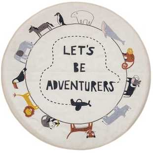 丹麦Bloomingville进口北欧风卧室客厅儿童卡通地毯棉布圆形方形