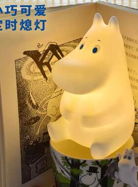 现货姆明MOOMIN小夜灯PVC硅胶氛围灯可爱卡通治愈歌妮
