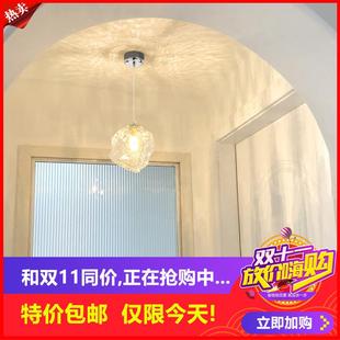 过道灯走廊灯具现代简约餐厅楼梯入户玄关阳台灯冰块玻 剩6小时