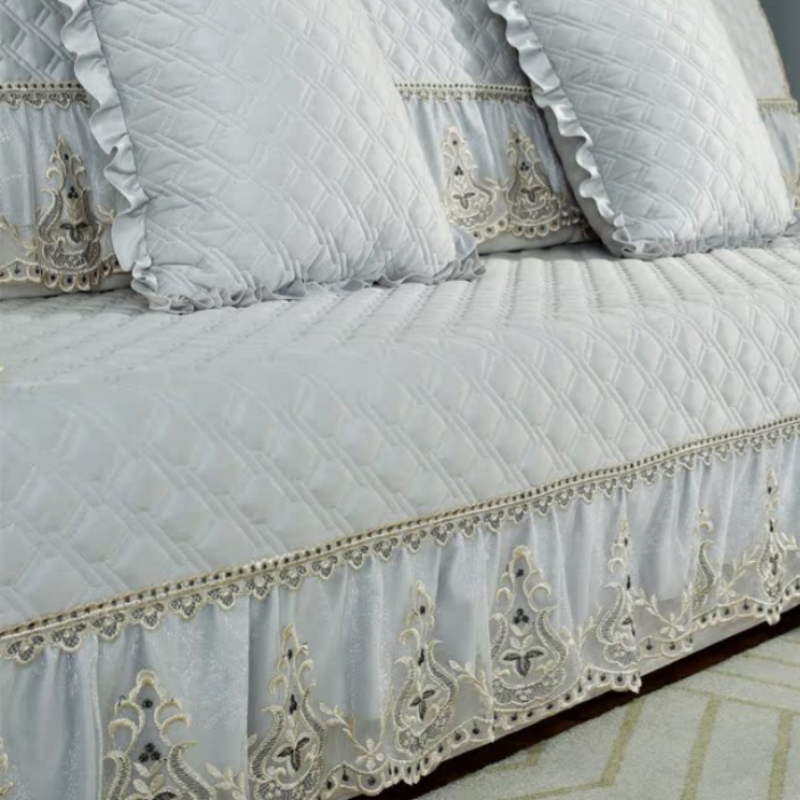 高档沙发垫子毛绒沙发套罩冬季