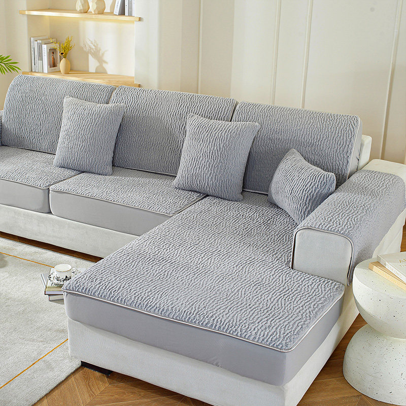 沙发套罩全包防滑弹力沙发笠 浴帽式 布艺实木沙发垫贵妃定做冬季