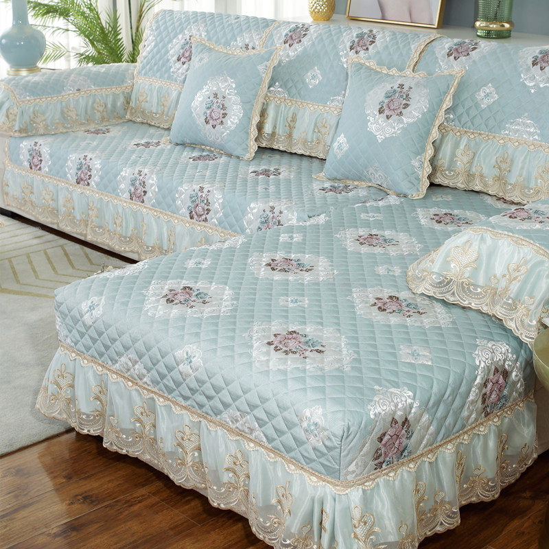 欧式高档沙发垫布艺防滑全盖布艺简约沙发套罩巾贵妃定做四季通用